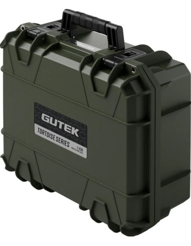 Tortoise T-230 Rigid suitcase with sponge and wheels - Olive green