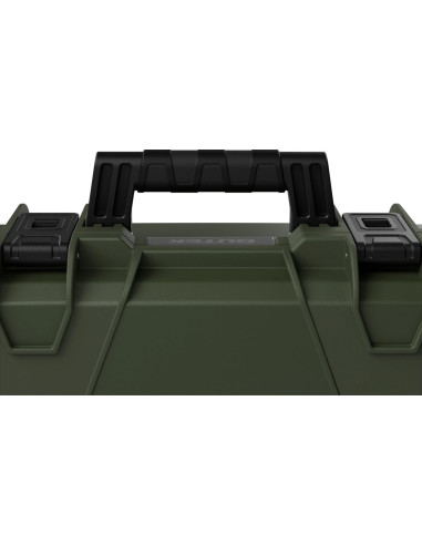 Tortoise T-230 Rigid suitcase with sponge and wheels - Olive green