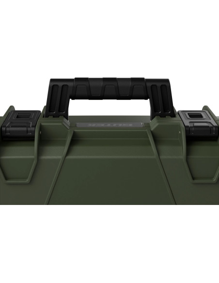 Tortoise T-230 Rigid suitcase with sponge and wheels - Olive green