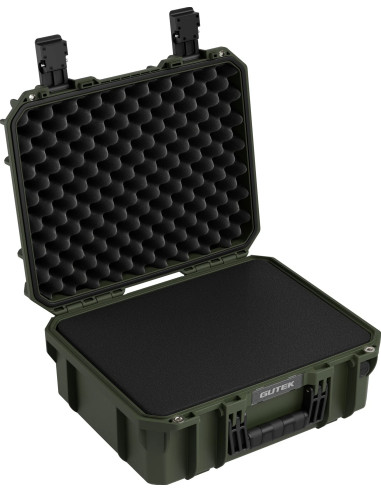 Tortoise T-230 Rigid suitcase with sponge and wheels - Olive green