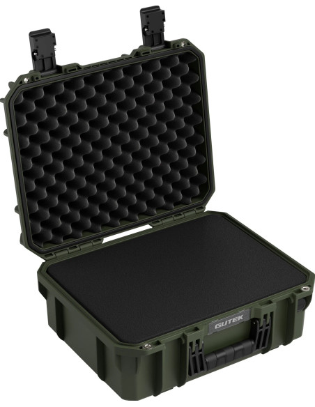 Tortoise T-230 Rigid suitcase with sponge and wheels - Olive green