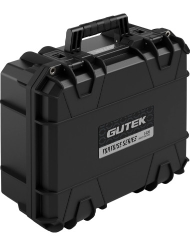 Tortoise T-230 Rigid suitcase with sponge and wheel compartment - black