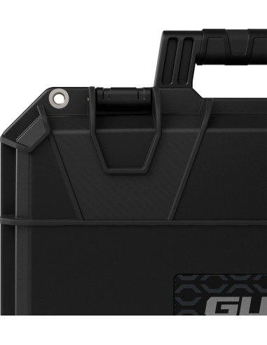 Tortoise T-230 Rigid suitcase with sponge and wheel compartment - black