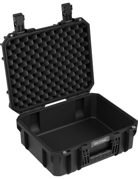 Tortoise T-230 Rigid suitcase with sponge and wheel compartment - black