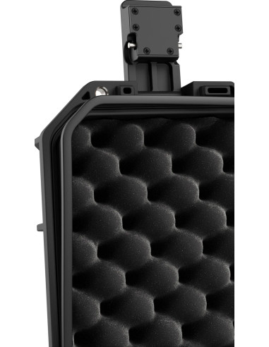 Tortoise T-230 Rigid suitcase with sponge and wheel compartment - black