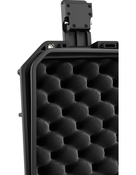 Tortoise T-230 Rigid suitcase with sponge and wheel compartment - black