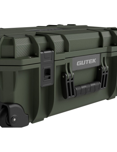 Tortoise T-300 Hard suitcase with sponge and wheels - Olive green