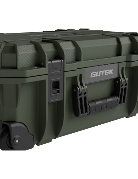 Tortoise T-300 Hard suitcase with sponge and wheels - Olive green