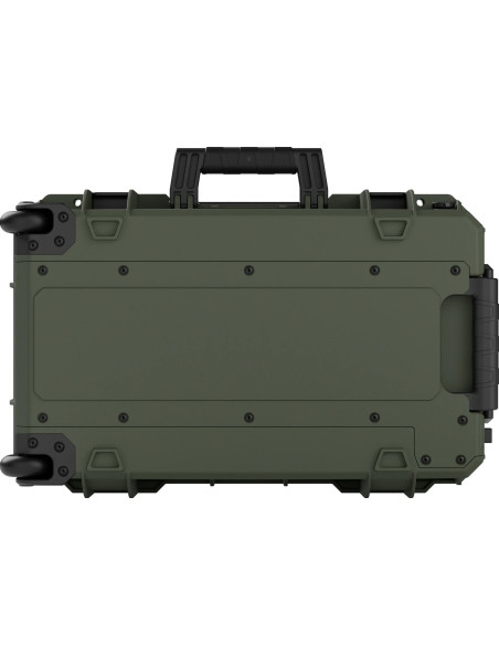 Tortoise T-300 Hard suitcase with sponge and wheels - Olive green
