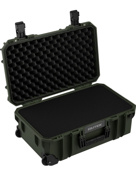 Tortoise T-300 Hard suitcase with sponge and wheels - Olive green