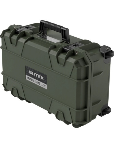 Tortoise T-300 Hard suitcase with sponge and wheels - Olive green