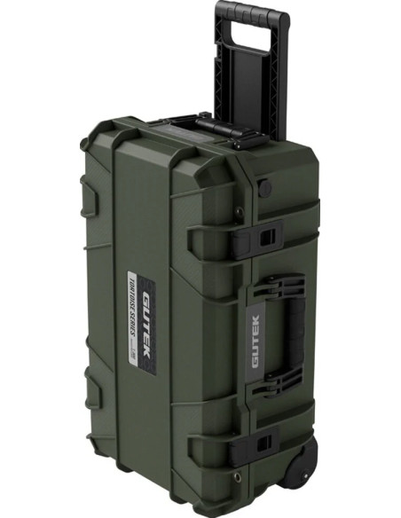 Tortoise T-300 Hard suitcase with sponge and wheels - Olive green