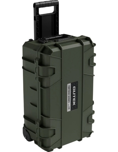 Tortoise T-300 Hard suitcase with sponge and wheels - Olive green