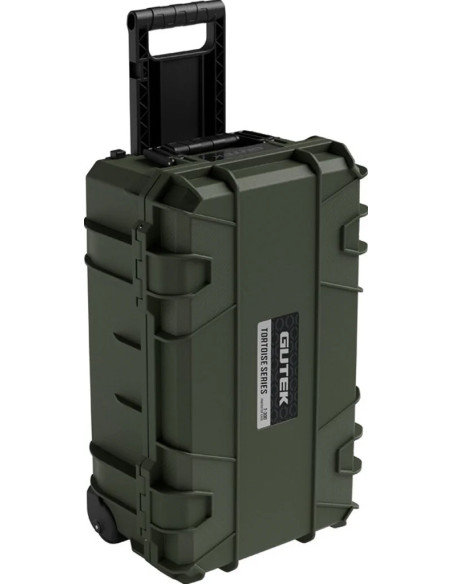 Tortoise T-300 Hard suitcase with sponge and wheels - Olive green