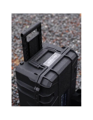 Tortoise T-300 Hard suitcase with sponge and wheel compartment - black
