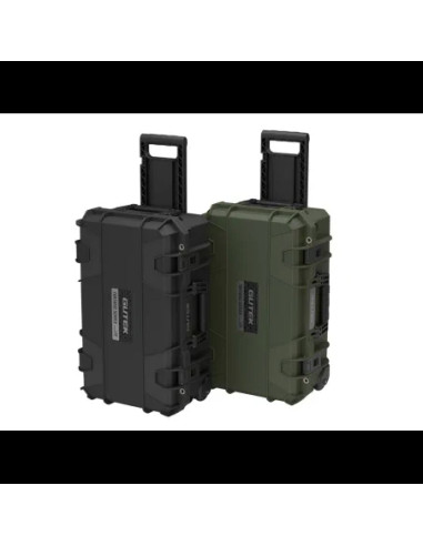 Tortoise T-300 Hard suitcase with sponge and wheel compartment - black