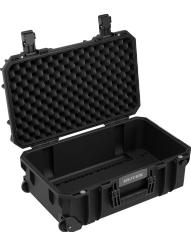 Tortoise T-300 Hard suitcase with sponge and wheel compartment - black
