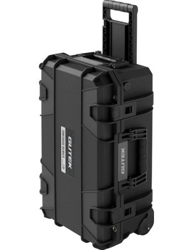 Tortoise T-300 Hard suitcase with sponge and wheel compartment - black