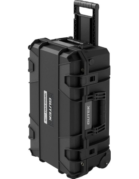 Tortoise T-300 Hard suitcase with sponge and wheel compartment - black