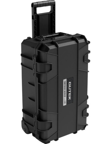 Tortoise T-300 Hard suitcase with sponge and wheel compartment - black