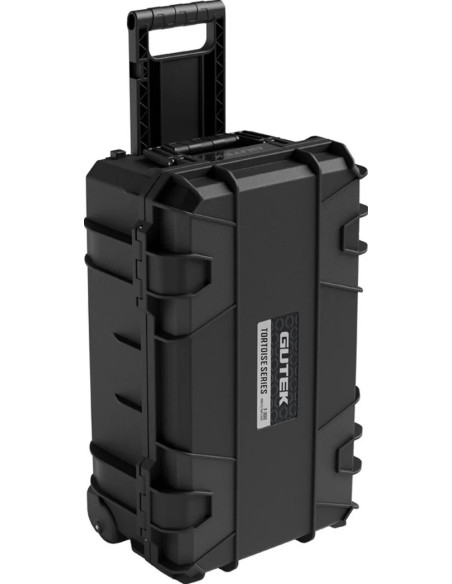 Tortoise T-300 Hard suitcase with sponge and wheel compartment - black