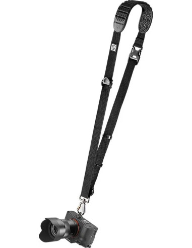 R-Strap Cross Shot Breathe Black shoulder strap
