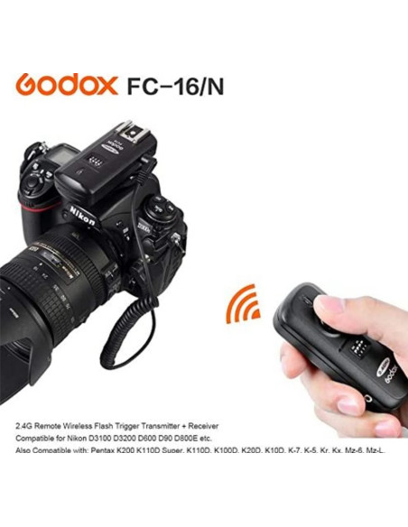 FC-16N Wireless Remote Shot 2.4GHz 16 Channels for Nikon